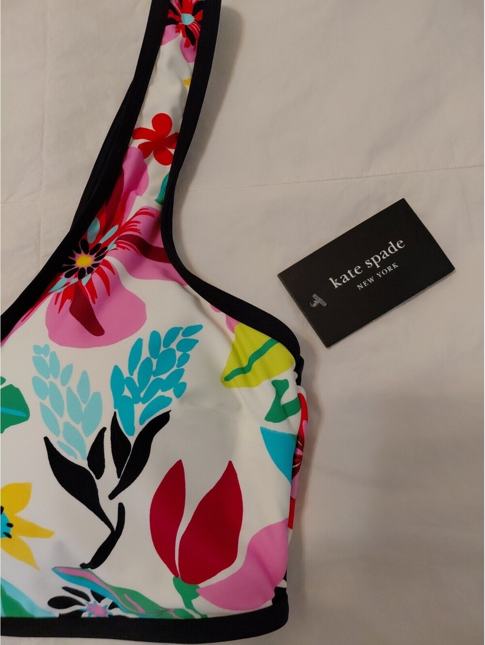 Kate Spade New York Printed V-Wire Bikini Top Sz XL NWT #205 - Picture 2 of 5